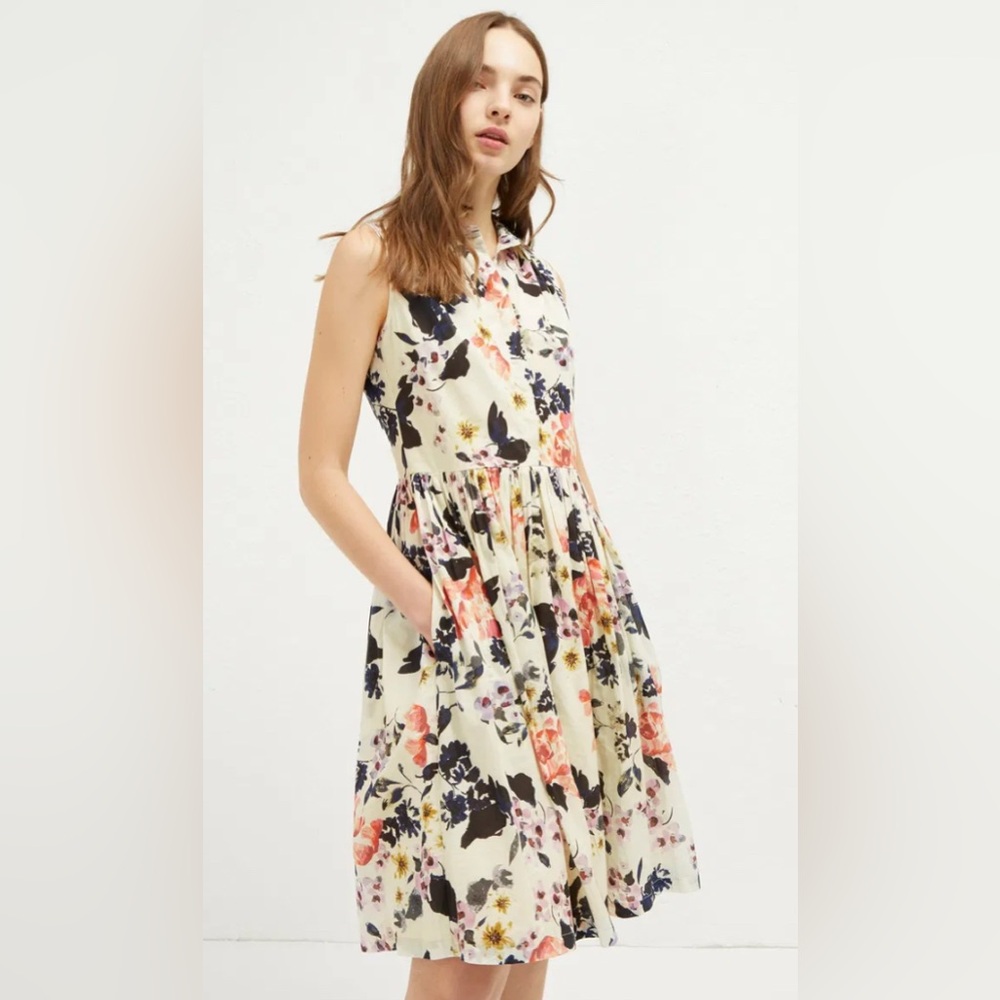 French Connection Multicolor Floral Midi Dress